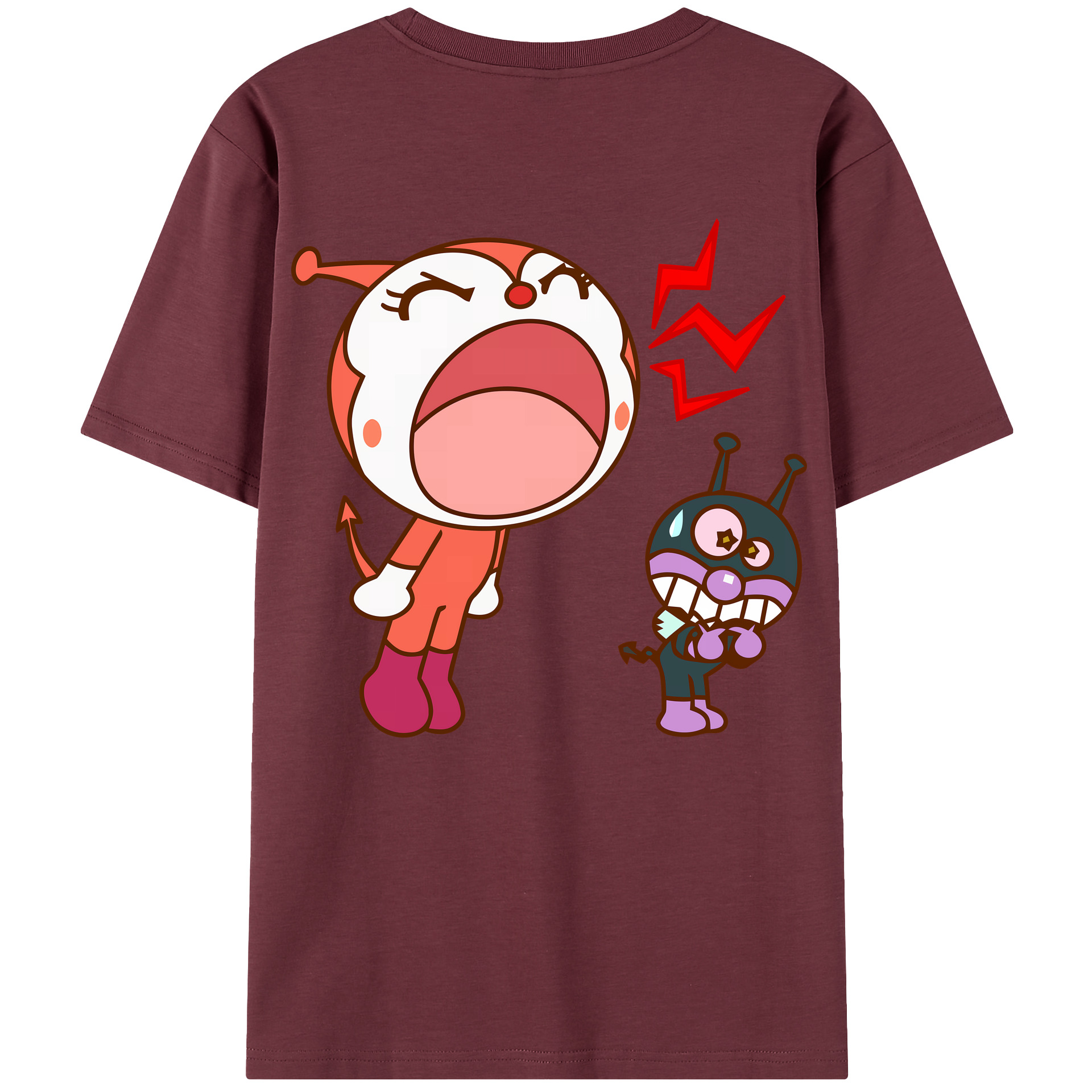 （画像用） アンパンマン Anpanman 綿100％半袖Tシャツ（背面プリント）
